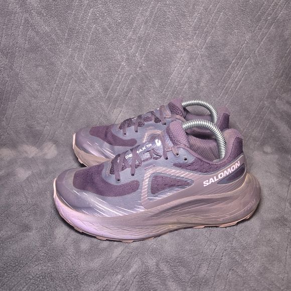 Salomon Glide Max TR Trail Running Shoes Womens Sz 5 Hiking Sneakers Purple. - Picture 2 of 9